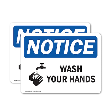 Signmission Safety Culture Sign, 5 in Width, Vinyl Decal, Rectangle OS-2PACK-NS-D-35-L-18950